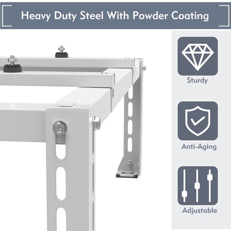 Flamorrow Ground Stand Bracket, Heavy Duty Mini Split Ground Stand