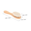 Outanaya 2pcs Bathing Brush and Wooden Comb Set Soft Bristle