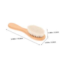 Outanaya 2pcs Bathing Brush and Wooden Comb Set Soft Bristle Hair Brush for Gentle Scalp Stimulation Practical Care Essential for Home Use
