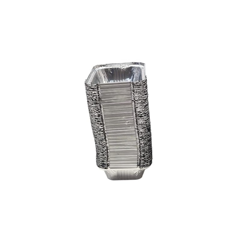 Matangi Plus 1000 x Silver Aluminium Foil Containers & Lids
