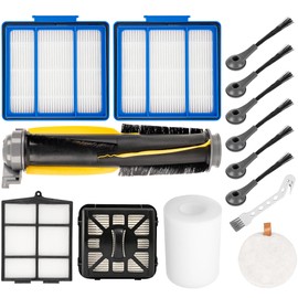BlueStars Accessories Kit for Shark IQ AV1010AE R101AE RV1001AE AV911S AV993 RV1000 UR1000SR Robot Vacuum Cleaner - 1 main brush, 6 side brushes, 4 Filter Kit, 1 Pre-Motor Foam + Cleaning Tool