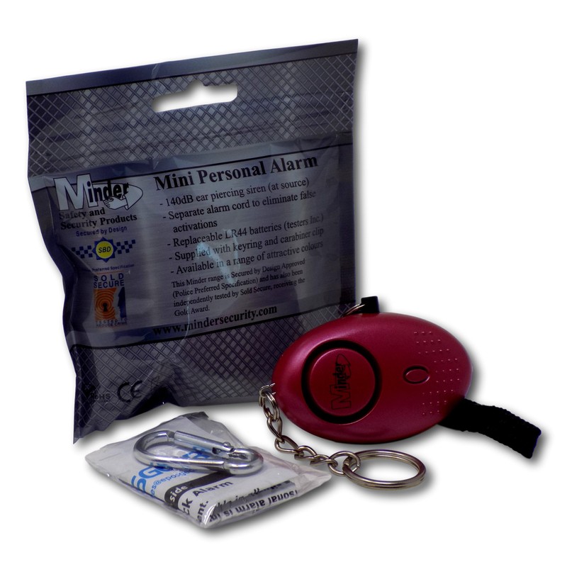Minder 140db Police Approved Metallic Hot Pink Mini Minder Loud