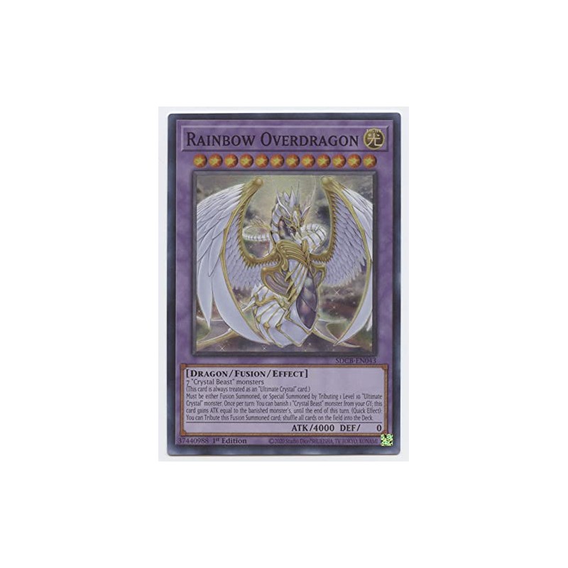 Rainbow Overdragon - SDCB-EN043 - Super Rare - 1st Edition