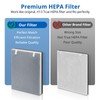 2 Pack Vital 100 True HEPA Replacement Filter Compatible with