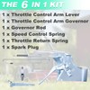 Adefol Throttle Control Arm Lever Governor Link Rod Spring Kit