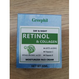 Greephil DAY &NIGHT retinol collagen moisturizer face cream -1.7 fl.oz//50ML
