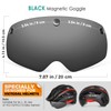 Victgoal Bike Helmet Goggles Visor Strong Magnetic Eye Shield (Colorful)
