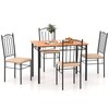 Tangkula Dining Table Set for 4, Dining Room Table Set