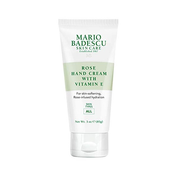 Mario Badescu Rose Hand Cream with Vitamin E, 3 oz