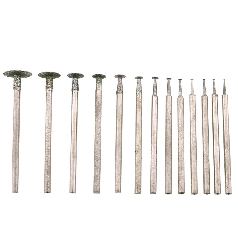 JianLing 13IN1 2.35mm Shank T Shape Head Diamond Grinding Burr