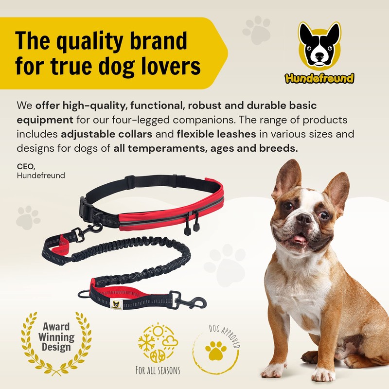 Hundefreund Hands Free Dog Leash for Medium and Large Dogs