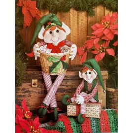 All Cooped Up Designs 2 Elves Sewing Pattern - "Elfin Magic" - Collectible - Vintage