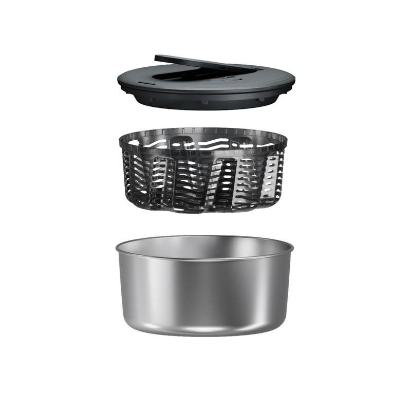 Zyliss Swift Dry Stainless Steel Salad Spinner - Fruit Cleaner