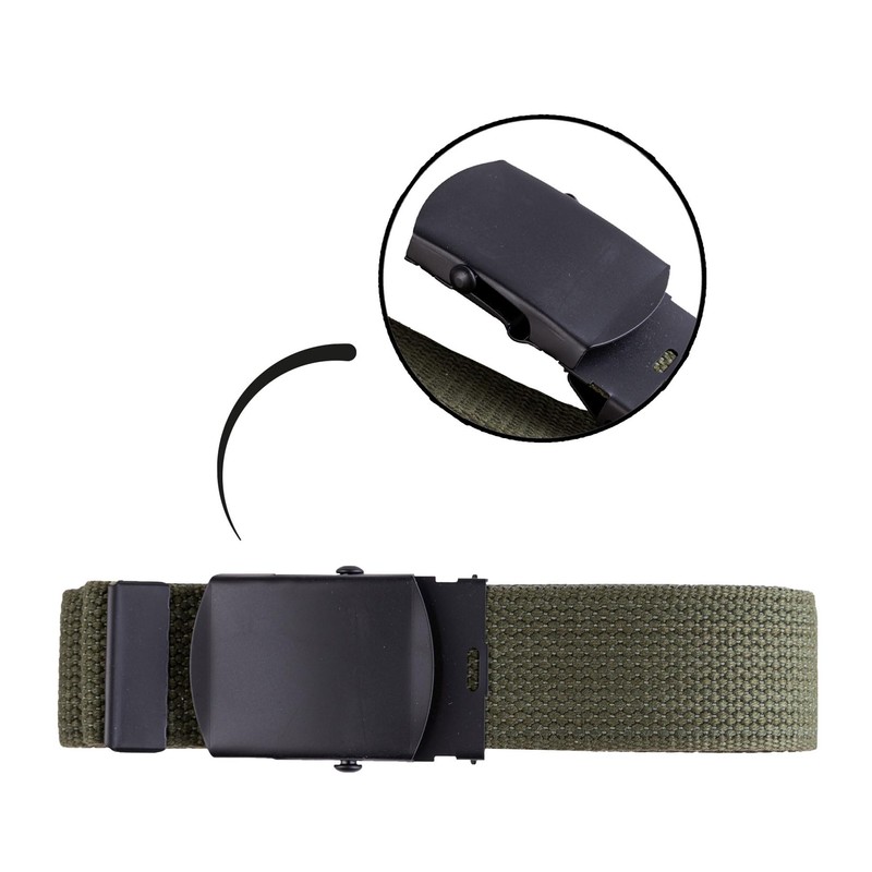 Mil-Tec US Trouser Belt Black Buckle 38 mm