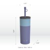 asobu Sippy Double Wall Stainless Steel Tumbler with Silicone Flexible
