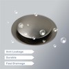 Brushed Bathtub Drain Stopper,Universal Pop Up Bath Drain, Hidrop Tip