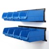 Wallmaster 8-Bin Storage Bins Garage Rack System 2-Tier Orange Tool