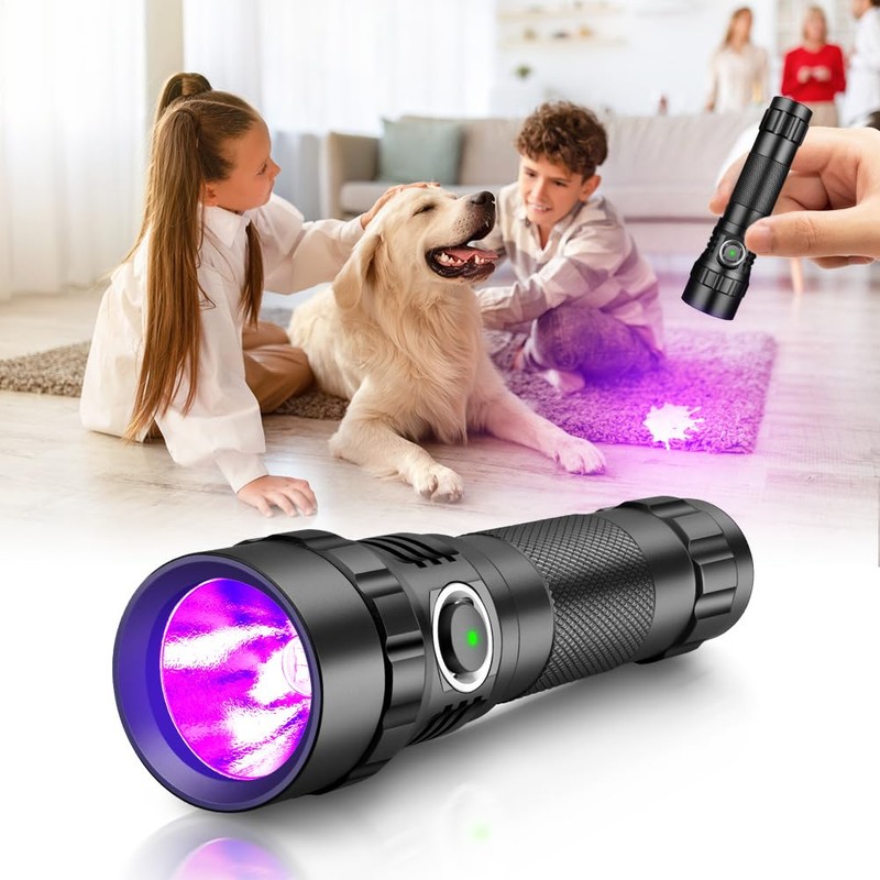 KEENZO 501BPRO UV Flashlight, 395nm UV 395nm LED Ultraviolet Flashlight,