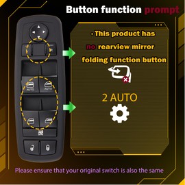 ZAPOSTS Master - Interruptor de ventana eléctrica. 11 pines de metal. Compatible con Jeep Grand Cherokee 2011, 2012, 2013, 2014. Dodge Durango. Interruptores de control lateral del conductor delantero