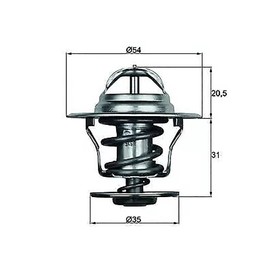 Bohaner Thermostat Coolant 87°C Cooling Water Thermostat with Seal 044121113 for VW Golf IV Hatchback (1J1) Passat B5 B6 A.u/D-i 100 80 A4 Seat Skoda 1.6 1.9 2.0 TDI