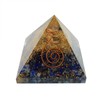 Beverly Oaks Charged Chakra Orgonite 2.25" Pyramid Crystals Lapis Lazuli