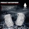 GTINTHEBOX 2PCS Clear Lens Tailgate Reverse Backup Lights Lamps Housing