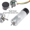 BEMONOC 25GA370 DC Encoder Metal Gearmotor 12V High Speed 150RPM