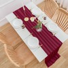 AOKSUNOVA Table Runner Chiffon Bordeaux Red 70 x 400 cm