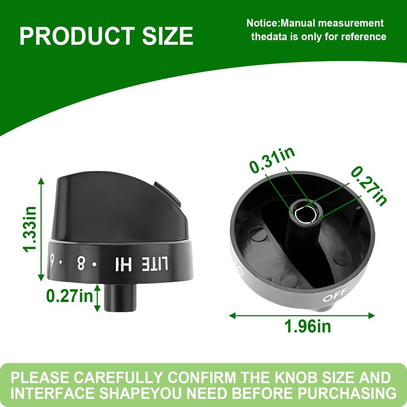 5 Pack 316442513 Range Surface Burner Knobs,Stove Control Knobs Replacement