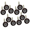 Popular Bath 716177 Elite, Shower Curtain Hooks, Copper-Silver