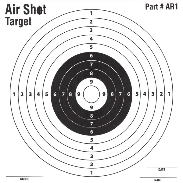 Air Shot 100 Pack Paper Targets - 5.5" by 5.5" - Fits Gamo Cone Traps - Part # AR1 (100 Pack AR1)