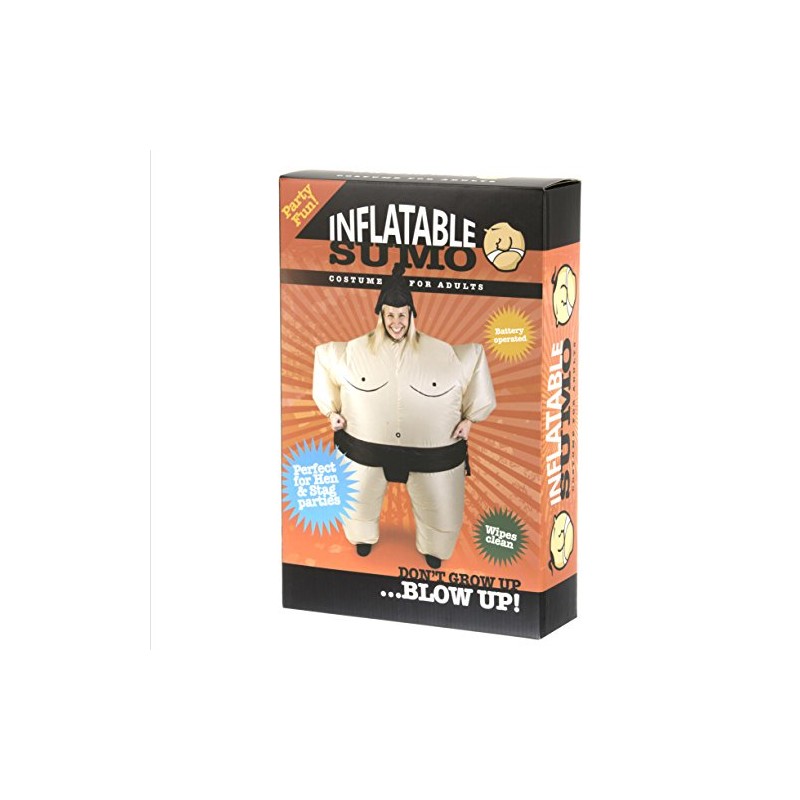 Funtime Gifts PT8200SU Sumo Inflatable Costume, Adults, Multicoloured, One Size