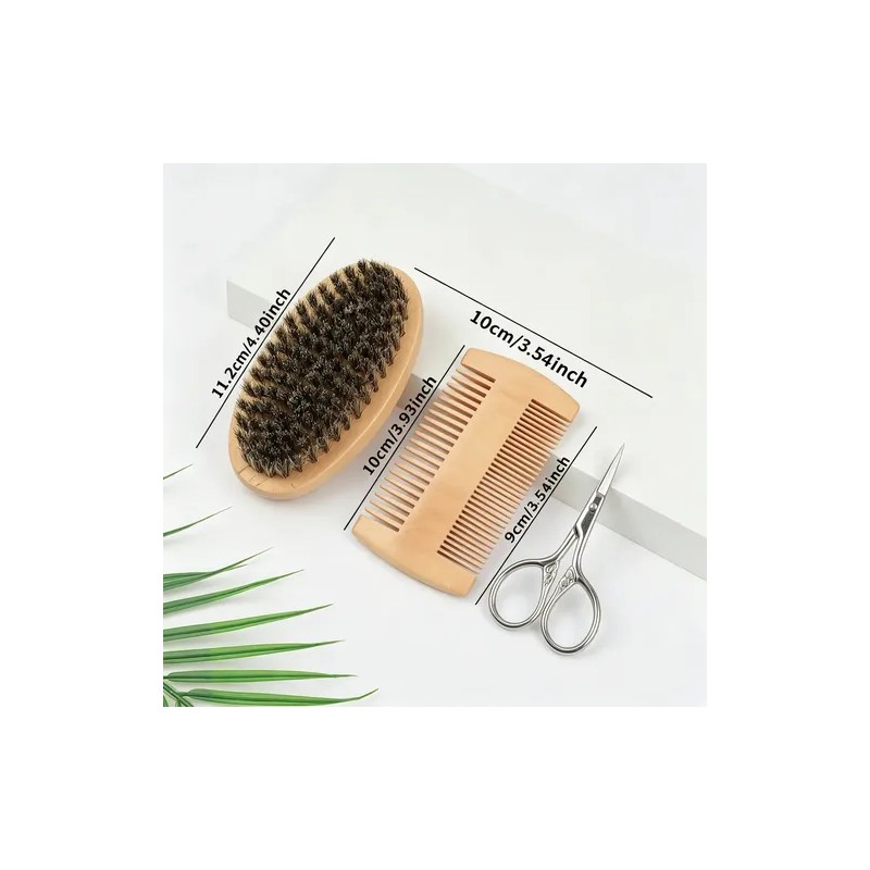 Kit De Cuidado De Barba Para Hombres, Set Definitivo De