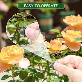ARRITZ Orchid Clips, 100 Pack Plant Clips for Vines Flowers Garden Plant Support Clips Keep Stems Vines Flowers Grow Upright