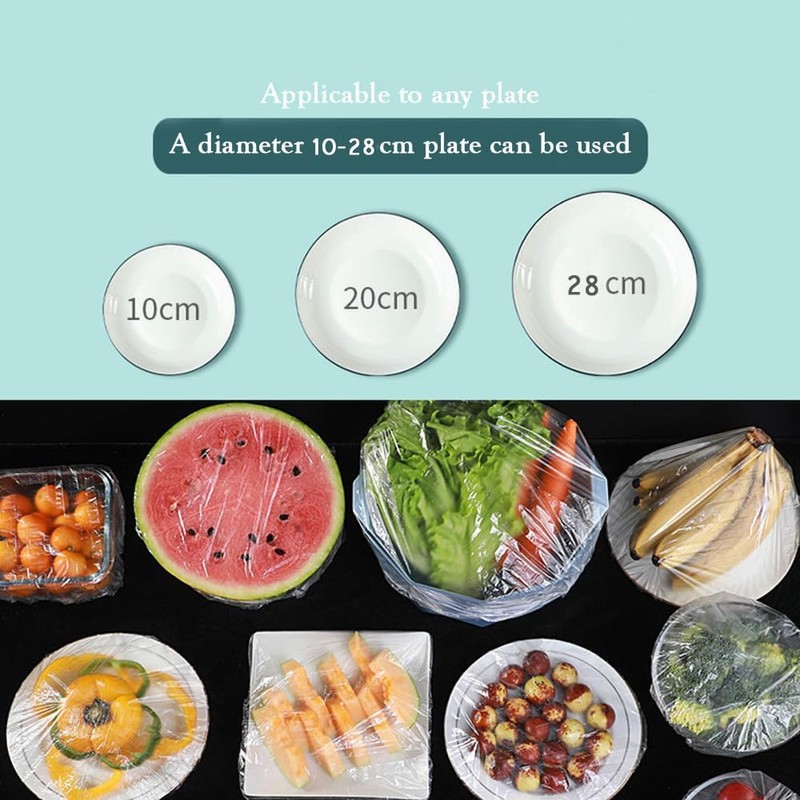 160 pcs Disposable Bowl Covers - Food Cover Stretch Edging,