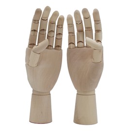 ZERONOWA Drawing Doll Wooden Hand Model Wood Doll Hand Joint Movable (Both Hands)