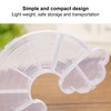 10Pcs Rainbow Shaped Transparent Storage Box Dust Proof Storage Box
