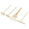 Framendino, 4 Packs Mini Zen Garden Rake Tool, DIY Sand