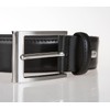 LLOYD Belt mens belt leather belt black 19, Länge:105 cm,