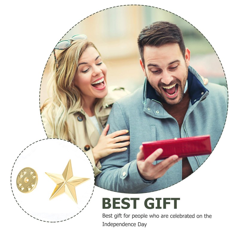 GALPADA Pack of 12 Star Pins Golden Pin Golden Star