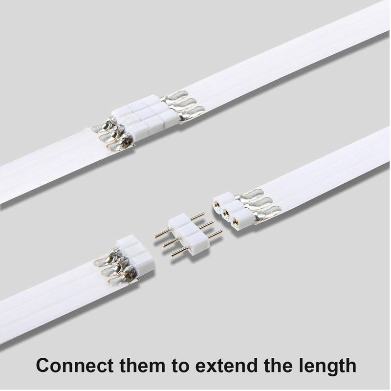 Accessories for WOBANE Cabinet Light Kit, 3 Pin Extention Connecter,