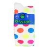 Crazy Socks White with Neon Dots (White, Small)