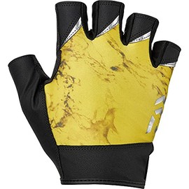 DAIWA DG-2121 Padded Quick-Drying Gloves, 5 Cut, Yellow Wave, XL