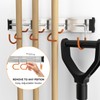 HUPBIPY 69'' Aluminum Alloy Garden Tool Organizer Wall Mount Garage