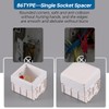 Acmerota Pack of 2 Single Socket Spacers 1 Gang Square