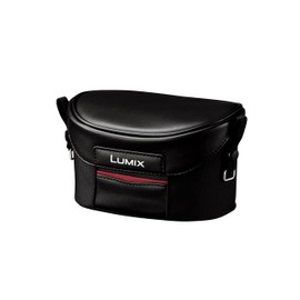 Panasonic 一眼カメラケース LUMIX 1.3L DMC-GF1C(H-H020装着時)専用ソフトケース ベルト通しあり ブラック DMW-CG3-K
