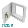 X-Haibei RV Trailer Electric Power Cord Cable Hatch White Camper
