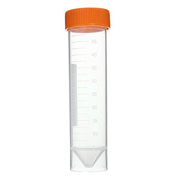 CynKen 10pcs 50ml Plastic Centrifuge Test Tube Empty Bottles Self