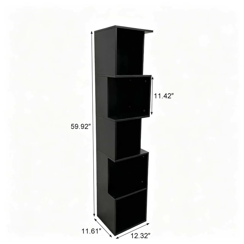 Enjoy Smart 5 Cube Bookshelf, Freestanding 5 Tier Open Display