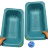 AHASON'S 2 Pack Over The Sink Colander Extendable Baske &
